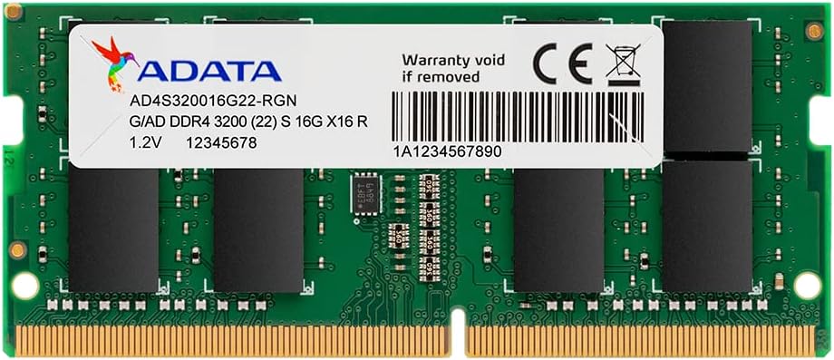 ADATA 8GB DDR4 3600MHz SO-DIMM Laptop Memory Module – AD4S32008G22-SGN