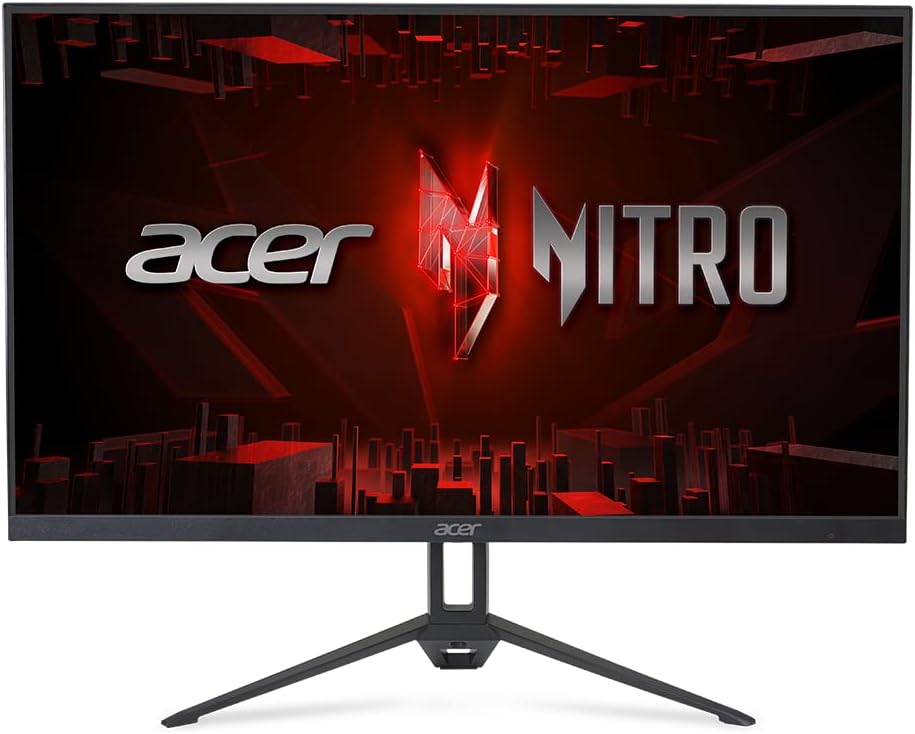Acer Nitro 27" Full HD IPS Gaming Monitor | 200Hz Refresh | 0.1ms Response | AMD FreeSync Premium | Tilt | DisplayPort & HDMI | Black