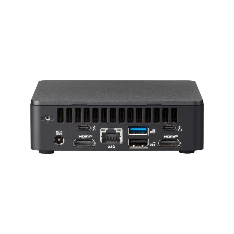 ASUS NUC 13 Pro Slim Kit | Intel Core i5-1350PE vPro | Barebone Mini PC | Intel Iris Xe | Wi-Fi 6E | 2.5Gb Ethernet | Ultra-Compact Black Chassis