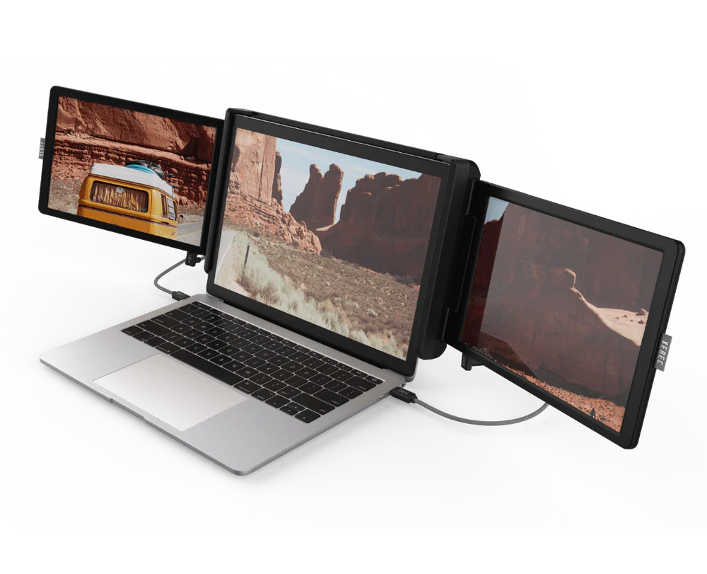 XEBEC TRI-SCREEN 2 Portable 2x10.1" IPS Monitor – USB-C, HDMI, 1920x1200, Refurbished