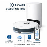 ECOVACS Deebot N10 Plus Robot Vacuum & Mop, Auto-Empty Base, LiDAR Navigation, 3800Pa Suction, Smart Mapping, Wi-Fi App Control, 3-in-1 Cleaning ECOVACS