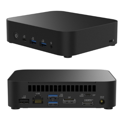 ASUS NUC 14 Essential Kit RNUC14MNK | Intel Core N Series | Up to 64GB DDR5 | 512GB / 1TB SSD | 3x 4K Display | Wi-Fi 6E | Barebone Mini PC