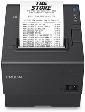 Impresora Térmica POS Ethernet & USB Epson TM-T88VII OmniLink Single-Station Thermal Receipt Printer C31CJ57052