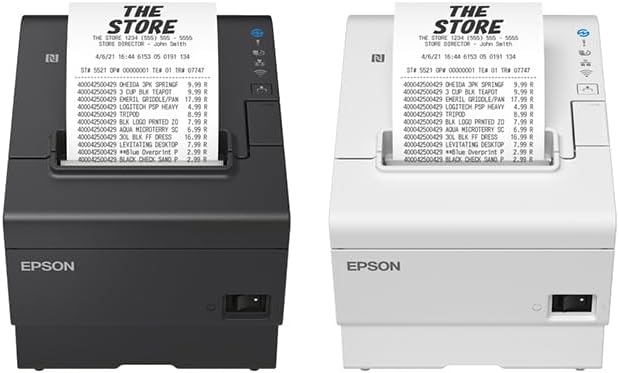 Impresora Térmica POS Ethernet & USB Epson TM-T88VII OmniLink Single-Station Thermal Receipt Printer C31CJ57052