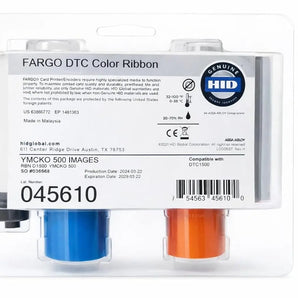 Fargo 045610 YMCKO Color Ribbon for DTC1500 – Full-Color ID Card Printer Ribbon (YMCKO) – Genuine Fargo Consumable Orinokia Tech