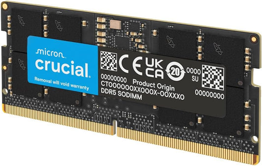 Crucial 16GB DDR5 5600MHz SO-DIMM Laptop Memory Module – CT16G56C46S5