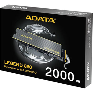 ADATA Legend 860 2TB PCIe R/W Speed up to 6,000/5,000 MB/s Gen4 x4 M.2 Solid State Drive (SLEG-860-2000GCS) - Orinokia Tech