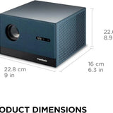 ViewSonic LX60HD 1080p Portable LED Projector with Google TV – Auto Focus, Wi-Fi, Bluetooth, Keystone Correction for Home Theater ViewSonic