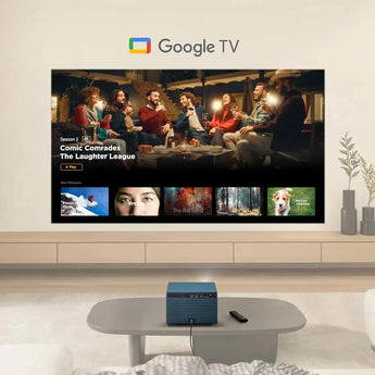 ViewSonic LX60HD 1080p Portable LED Projector with Google TV – Auto Focus, Wi-Fi, Bluetooth, Keystone Correction for Home Theater ViewSonic