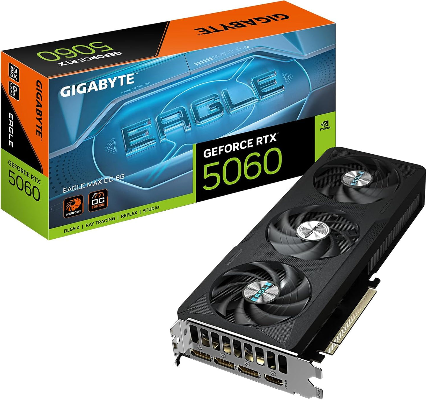 GeForce RTX 5060 EAGLE MAX OC 8GB GDDR6 Graphics Card Gigabyte