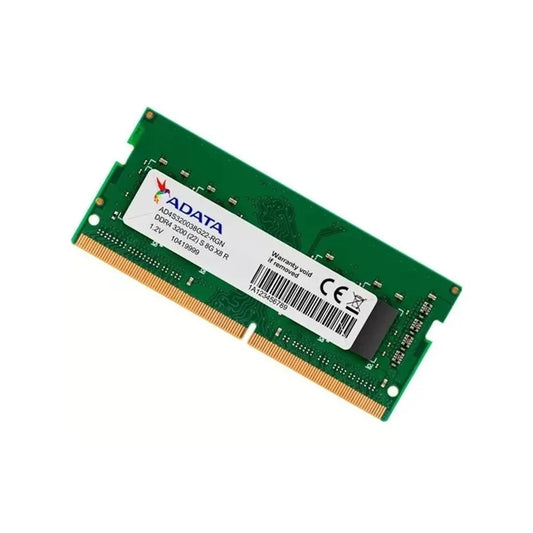 ADATA 8GB DDR4 3200MHz SO-DIMM | Laptop Memory Module | CL22 | 1.2V | Compact RAM Upgrade for Notebooks