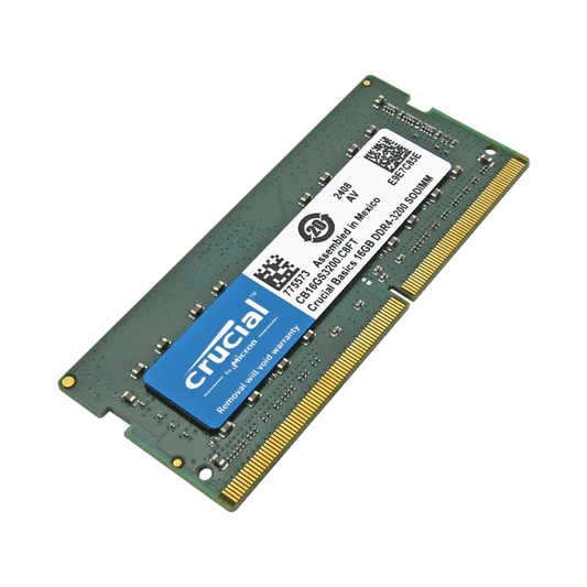 Crucial 16GB DDR4 3200MHz SO-DIMM | Laptop Memory Module | CL22 | 1.2V | Reliable High-Speed RAM Upgrade