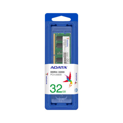 ADATA 32GB DDR4 3200MHz SO-DIMM | Laptop Memory Module | CL22 | 1.2V | 32GX8 High-Density RAM Upgrade