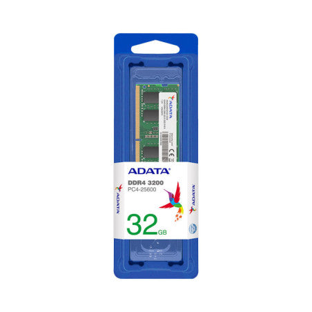 ADATA 32GB DDR4 3200MHz SO-DIMM | Laptop Memory Module | CL22 | 1.2V | 32GX8 High-Density RAM Upgrade
