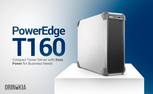 DELL PowerEdge T160 Server | Intel Xeon E-2434 (4 Cores, Up to 5.0 GHz) | 16GB DDR5 ECC RAM | 2TB HDD | iDRAC9 Express | Matrox G200eW Graphics | 300W PSU