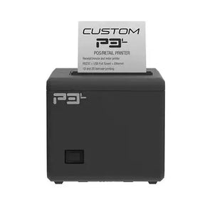 CUSTOM P3L Thermal Receipt Printer | USB, Serial & Ethernet | 203 DPI | Supports 1D & 2D Barcodes (UPC, EAN, CODE39, CODE128, PDF417, QRCode, Data Matrix)