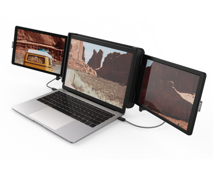 XEBEC TRI-SCREEN 2 Portable 2x10.1" IPS Monitor – USB-C, HDMI, 1920x1200, Refurbished